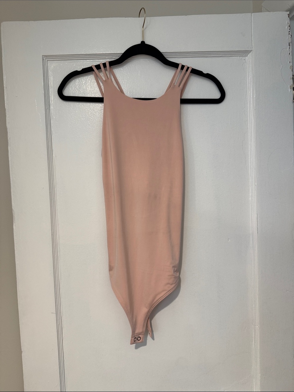 Express Body Contour Pink Strappy One-Piece Bodysuit